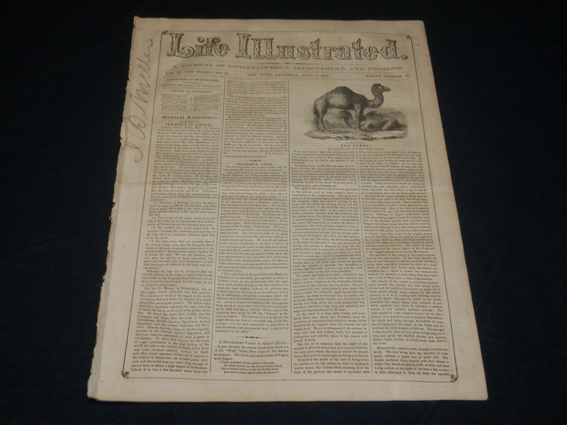 1956 JULY 5 LIFE ILLUSTRATED NEWSPAPER - THE CAMEL - GRAY'S ELEGY - NP 4851