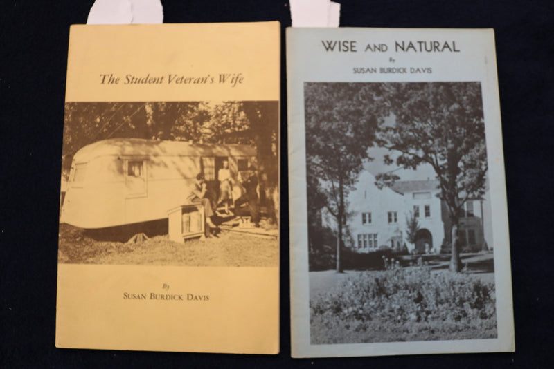 1947-1950 SUSAN BURKICK DAVIS SIGNED PAMPHLETS - LOT OF 2 - K 1622