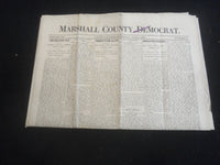 1913 JUNE 5 MARSHALL COUNTY DEMOCRAT NEWSPAPER - NP 5758