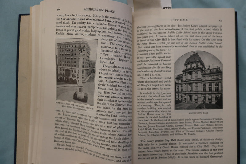 1930 BOTON - A GUIDE BOOK SOFTCOVER BOOK BY EDWIN BACON - K 3338