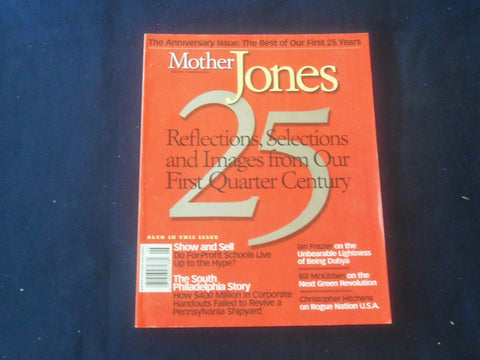 2001 JUNE MOTHER JONES MAGAZINE - 25TH ANNIVERSARY ISSUE - ST 4938M