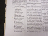 1839 THE NEW YORK LITERARY GAZETTE NEWSPAPER LOT OF 12 - EMERSON - NP 1814