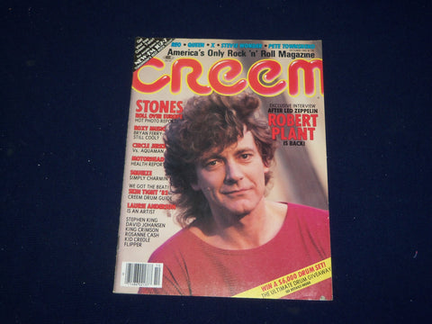 1982 OCTOBER CREEM MAGAZINE - ROBERT PLANT COVER - SP 9625