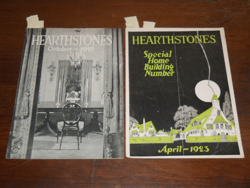 1922-1923 HEARTHSTONES MAGAZINES LOT OF 2 ISSUES - MADISON, WISCONSIN - K 1112