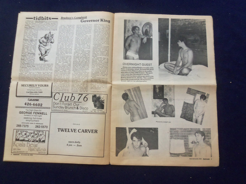 1978 NOVEMBER 30 ESPLANADE NEWSPAPER - KINSEY'S BELL-MAN - NP 6810