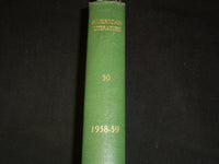1958-1959 AMERICAN LITERATURE MAGAZINE BOUND VOLUME NO. 30 - JC 31