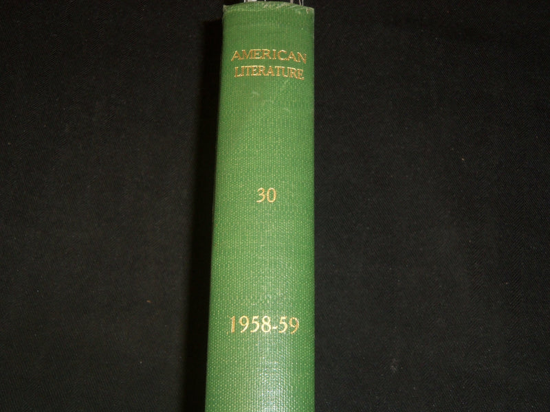 1958-1959 AMERICAN LITERATURE MAGAZINE BOUND VOLUME NO. 30 - JC 31