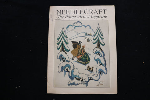 1933 FEB NEEDLECRAFT MAGAZINE - GEORGIANA BROWN HARBESON - SLED COVER - E 9935