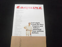 1961 NOVEMBER ESQUIRE MAGAZINE - IN JACKET - GREAT COVER, PHOTOS AND ADS - F 860