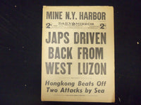 1941 DECEMBER 11 NEW YORK DAILY MIRROR-JAPS DRIVEN BACK FROM WEST LUZON- NP 2139