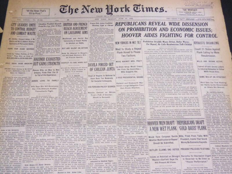 1932 JUNE 13 NEW YORK TIMES - RUTH HITS 19TH AND 20TH HOME RUNS - NT 4832