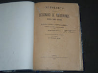 1896 SUBSIDIOS PARA UN DICCIONARO DE PSEUDONYMOS BY MARTINITO FONSECA - KD 7
