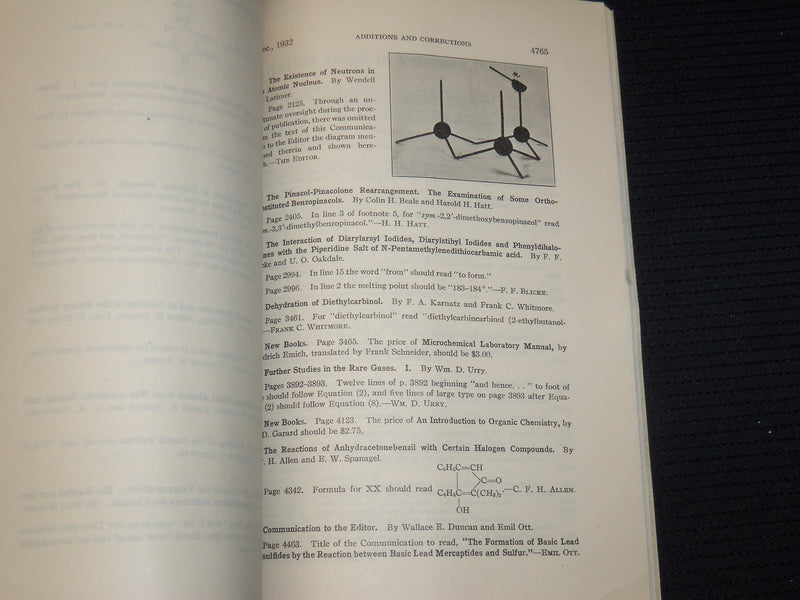 1931-1932 AMERICAN CHEMICAL SOCIETY JOURNAL MAGAZINE 10 ISSUES - WR 632K