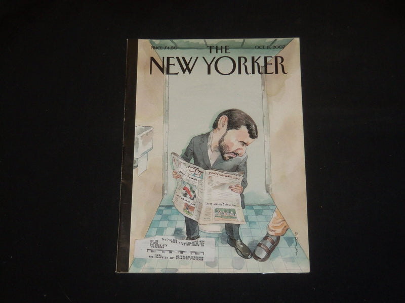 2007 OCTOBER 8 THE NEW YORKER MAGAZINE - ILLUSTRATED COVER - NY 2113