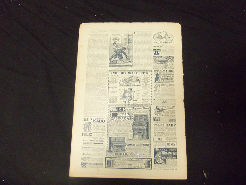 1890 SEPTEMBER LADIES' HOME JOURNAL MAGAZINE- GREAT ILLUSTRATIONS & ADS- ST 2341