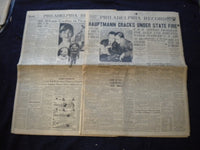 1935 JAN 18 PHILADELPHIA RECORD NEWSPAPER - HAUPTMANN CRACKS UNDER FIRE- NP 6011