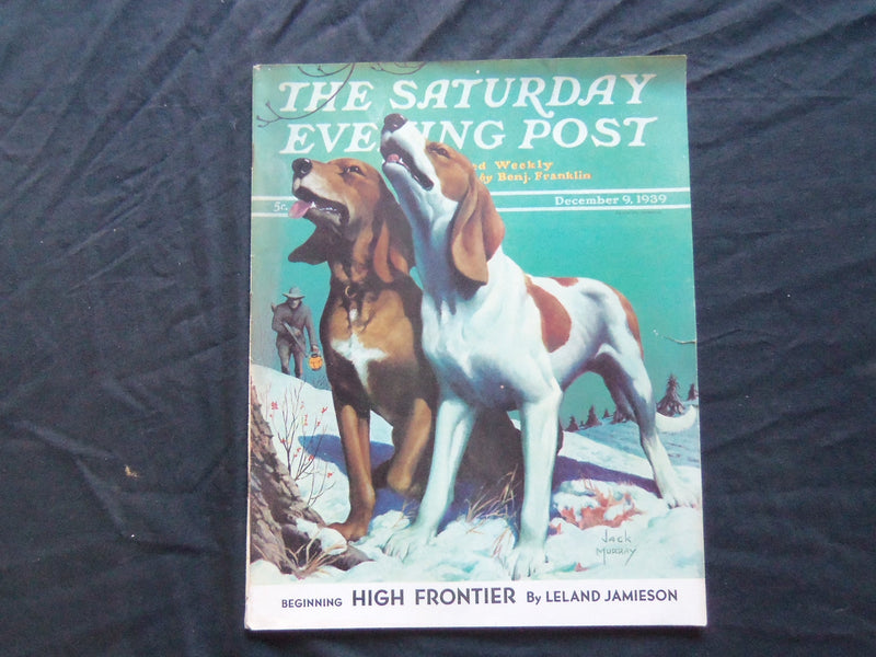1939 DECEMBER 9 THE SATURDAY EVENING POST MAGAZINE - ILLUSTRATED COVER - SP 1808
