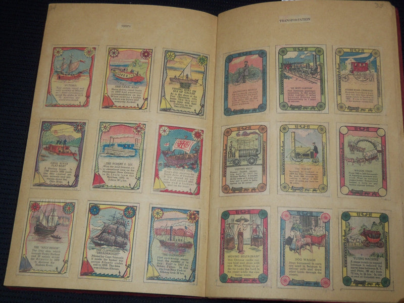 1935 SCRAPBOOK - NEWSPAPER POSTER STAMPS - KD 7946