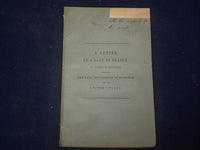1844 A LETTER TO A LADY IN FRANCE - MARRYAT & MR. DICKENS - THOMAS GARY - J 4365