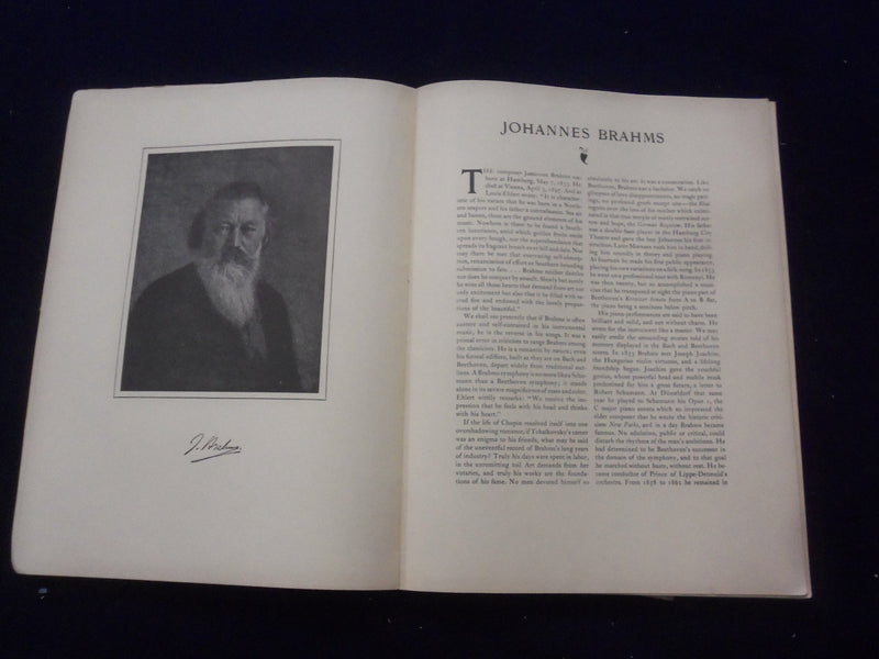 1931 FORTY SONGS JOHANNES BRAHMS SOFTCOVER BOOK EDITED BY JAMES HUNEKER- KD 8491