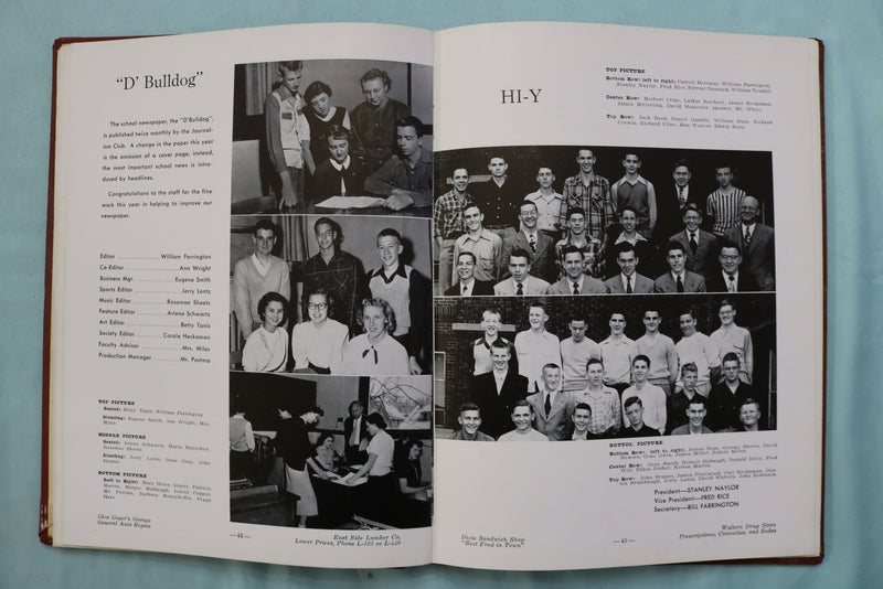 1950 NAPANET NAPPANEE HIGH SCHOOL YEARBOOK - NAPPANEE, INDIANA - YB 3569