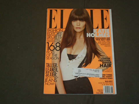 2012 AUGUST ELLE MAGAZINE - KATIE HOLMES COVER - B 1889