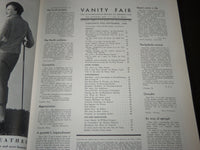 1934 SEPTEMBER VANITY FAIR MAGAZINE - GREAT COVER - GARY COOPER - HEPBURN- F 455