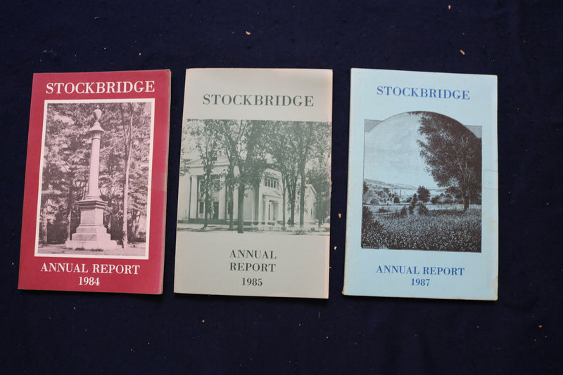 1970-2006 STOCKBRIDGE MASSACHUSETTS ANNUAL REPORT - LOT OF 22 - O 3394