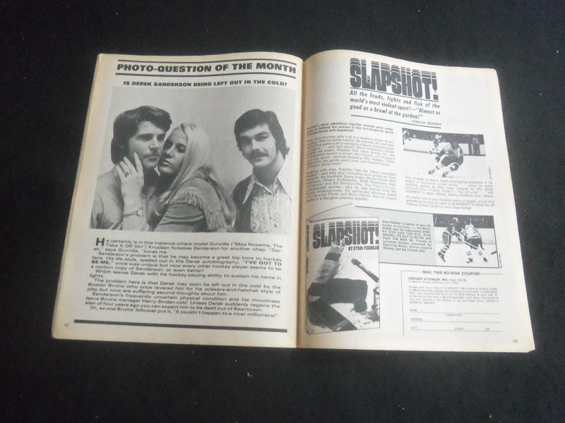 1974 FEBRUARY ACTION SPORTS HOCKEY MAGAZINE - PAUL HENDERSON COVER - B 6235M