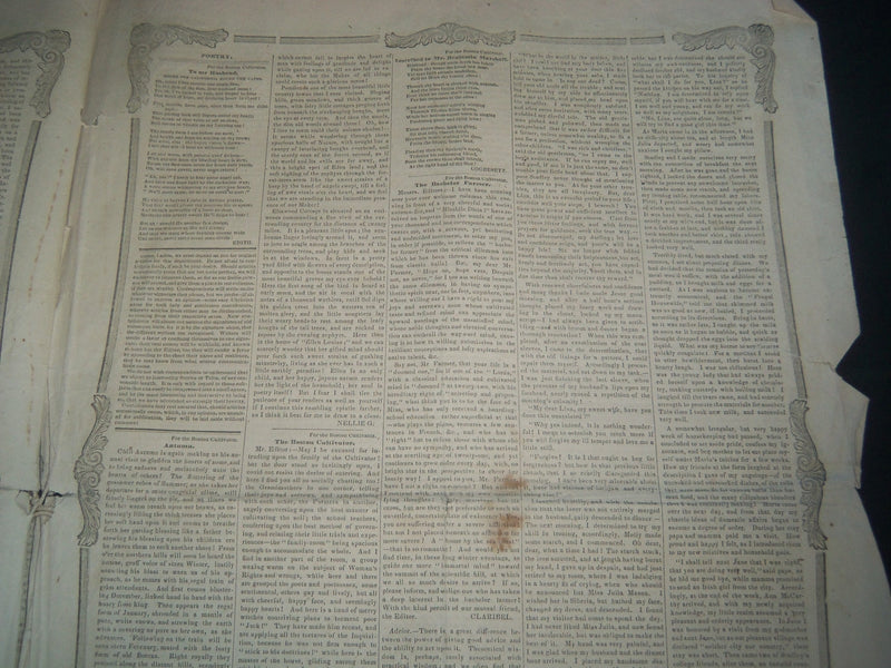 1852 BOSTON CULTIVATOR LOT OF 2 - DANIEL WEBSTER DEATH & FUNERAL - NP 3969
