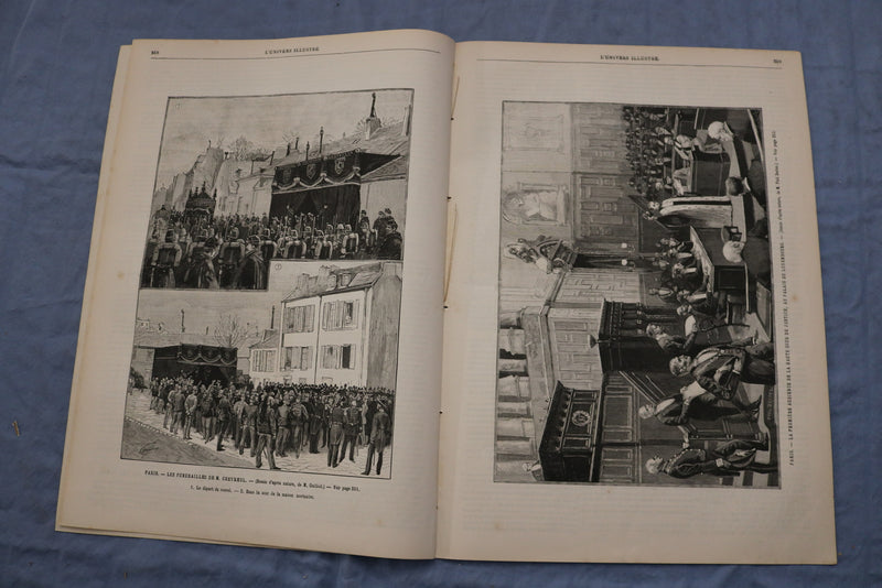 1889 APRIL 20 L'UNIVERS ILLUSTRE - THEATRE DE L'ODEON-REVOLTEE- FRENCH - NP 8569
