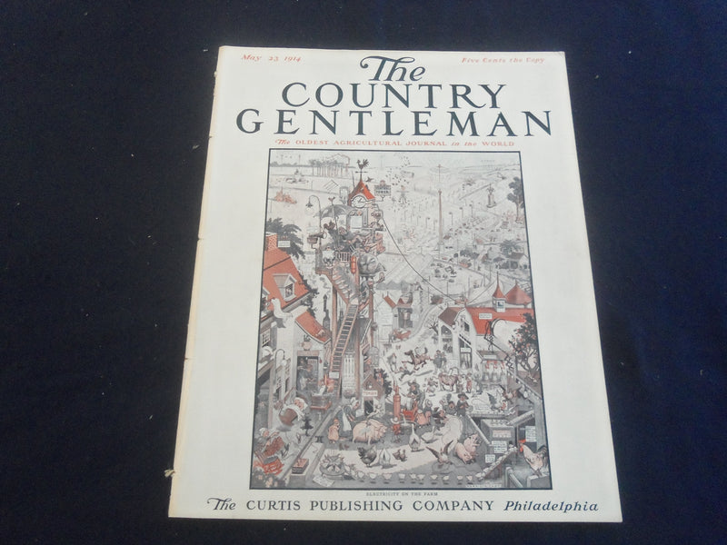 1914 MAY 23 THE COUNTRY GENTLEMAN MAGAZINE - ILLUSTRATED COVER - B 2801O