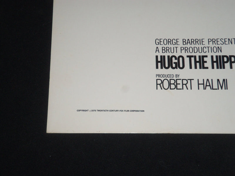 1976 HUGO THE HIPPO 1/2 SHEET MOVIE POSTER - MARIE OSMOND, BURL IVES - P 348