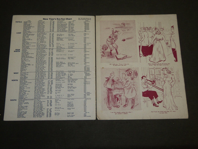 1943 OUR TOWN CHICAGO'S OWN MAGAZINE LOT OF 2 - DEMARCO - PITTS - J 3517