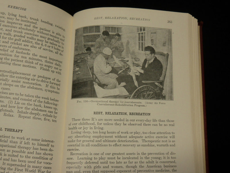 1947 A MANUAL OF PHYSICAL THERAPY HARDCOVER BOOK BY RICHARD KOVACS - KD 6445