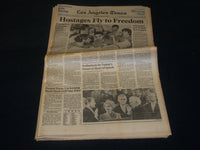 1981 JANUARY 21 LOS ANGELES TIMES NEWSPAPER - FLY TO FREEDOM - NP 4910