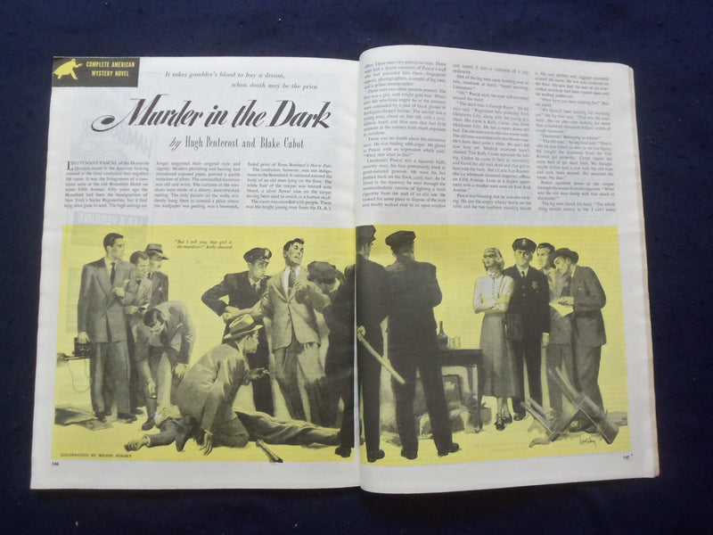 1949 FEBRUARY THE AMERICAN MAGAZINE - TIGHT WHITE COLLAR NOVEL - SP 4781P