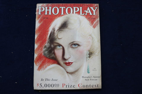 1929 JUNE PHOTOPLAY MAGAZINE - OLGA BACLANOVA COVER - E 17816