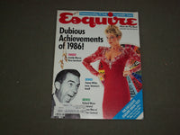 1987 JANUARY ESQUIRE MAGAZINE - DUBIOUS ACHIEVEMENTS OF 1986 - B 4338