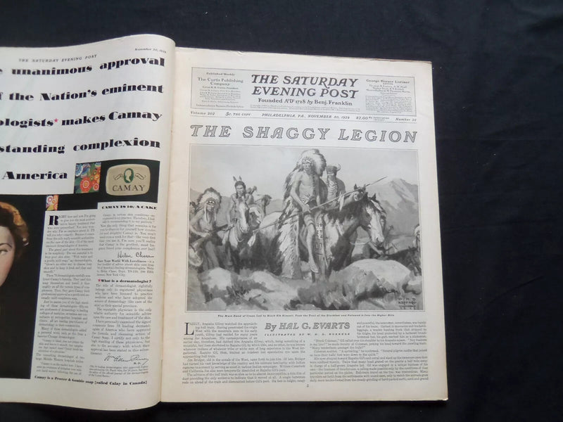 1929 NOVEMBER 30 THE SATURDAY EVENING POST MAGAZINE - ILLUSTRATED COVER -SP 1361