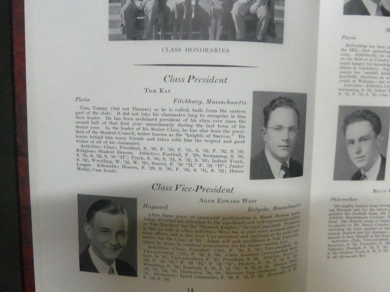 1933 MOUNT HERNON BOARDING HIGH SCHOOL YEARBOOK - MASSACHUSETTS - YB 570