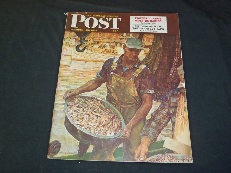 1947 OCTOBER 25 THE SATURDAY EVENING POST MAGAZINE - ILLUSTRATED COVER - SP 5539