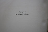 1921 RHYMES OF OLD PLIMOUTH BY HERBERT RANDALL - SOFTCOVER BOOK - K 3432