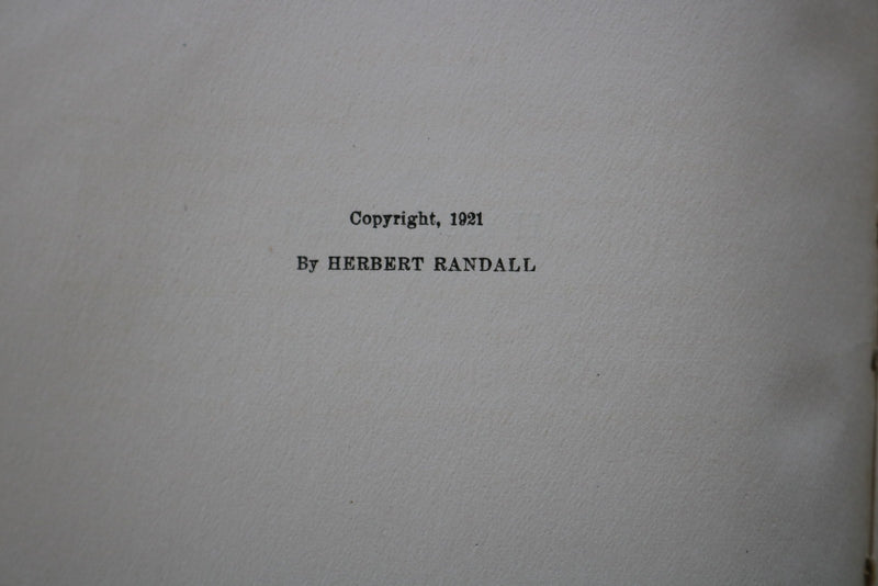 1921 RHYMES OF OLD PLIMOUTH BY HERBERT RANDALL - SOFTCOVER BOOK - K 3432