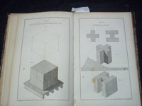 1852 GEOMETRICAL DRAWING FOR MECHANICS AND SCHOOLS BOOK BY MINIFIE - KD 2757O