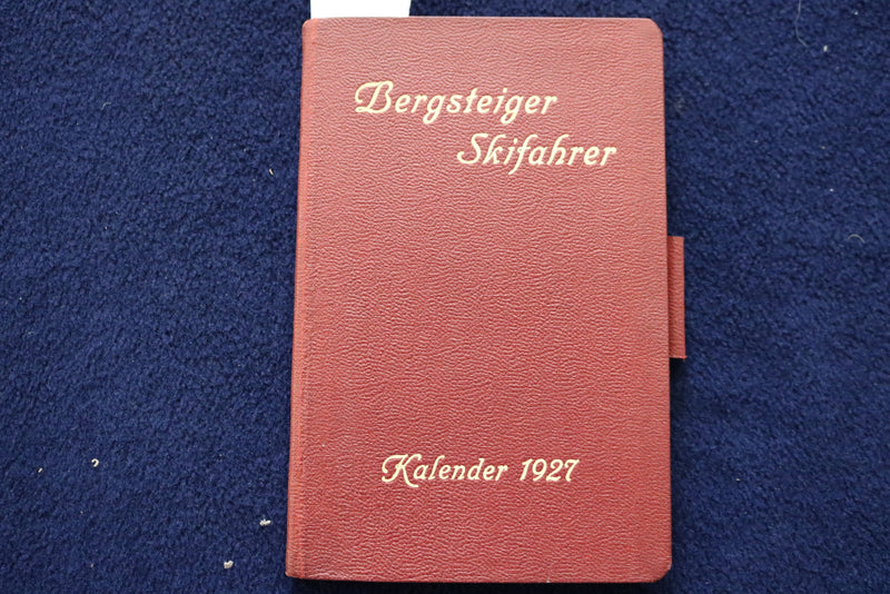 1927 BERGSTEIGER SKIFAHRER KALENDER - GERMAN TEXT - K 1504