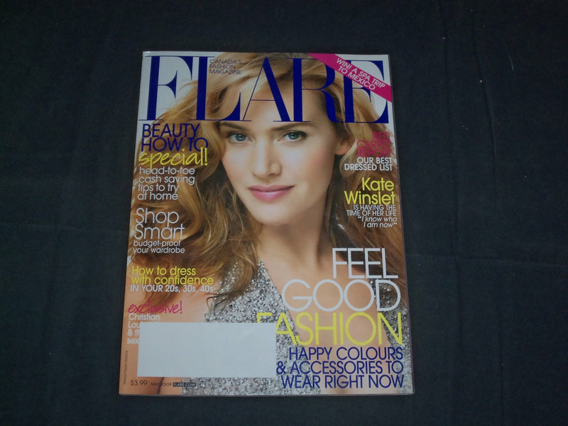 2009 MAY FLARE MAGAZINE - CANADA - KATE WINSLET COVER - FASHION - B 5857