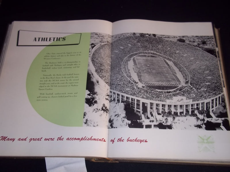 1950 MAKIO THE OHIO STATE UNIVERSITY YEARBOOK - ROSE BOWL WIN FOOTBALL - YB 1738