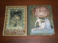 1920'S CAMPOSANTO DI GENOVA FOLD OUT VIEW BOOKS LOT OF 2 - K 1157
