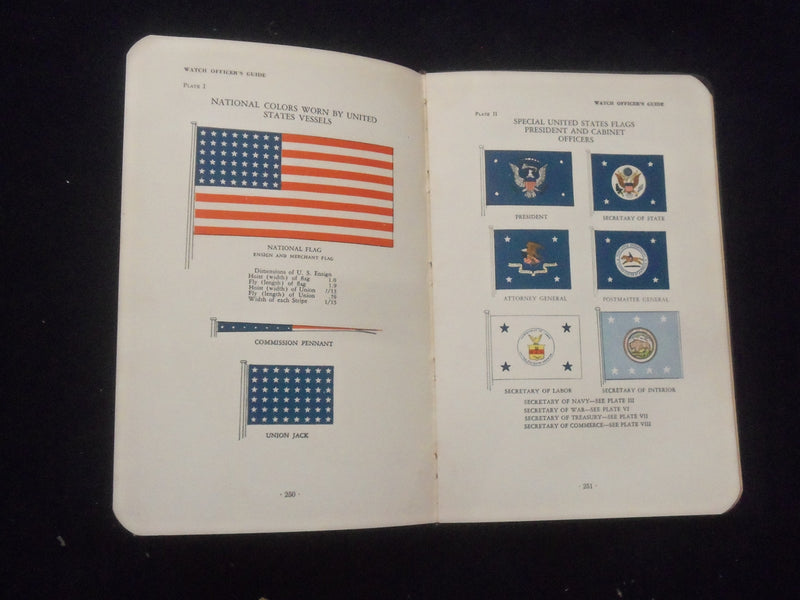 1941 WATCH OFFICER'S GUIDE - U.S. NAVY - SOFT LEATHER COVERED BOOK - KD 8331